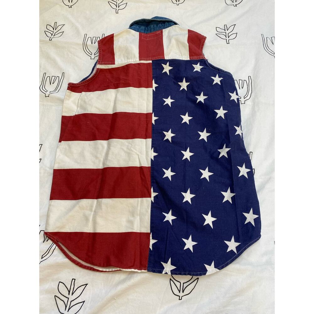 Red, White and Blue American Flag Patriotic Tank Top - Picture 2 of 9